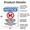 Signmission No Pets Service Animals, 12 in W x Rectangle, Plastic OS-2PACK-NS-P-1218-V-14751 - alternate 2